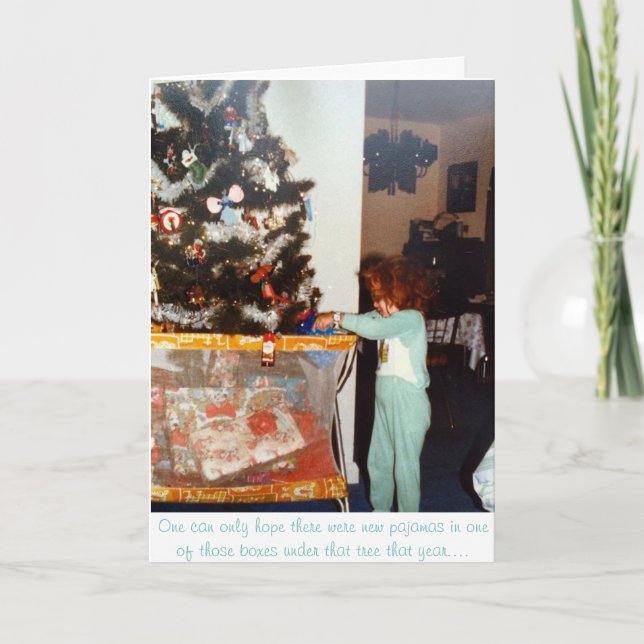 Hoffnungen und Wünsche Feiertagskarte (Vorderseite)