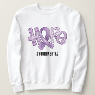 Hoffnungs-Bewusstseins-Schleife Personalisierter H Sweatshirt