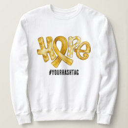 Hoffnungs-Bewusstseins-Schleife Personalisierter H Sweatshirt