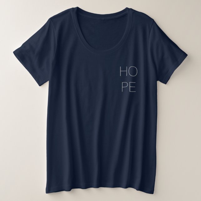 Hoffnungs-BlumenT-Shirt Große Größe T-Shirt (Design vorne)
