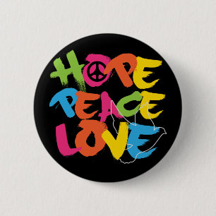 Hoffnungs-FriedensLiebe Button