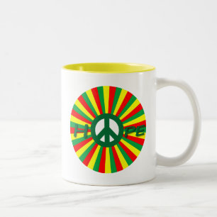 Hoffnungs-FriedensTasse Zweifarbige Tasse
