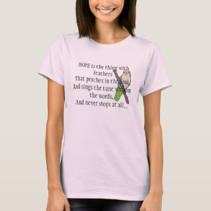 Hoffnungs-Gedicht durch Emily Dickinson mit T-Shirt
