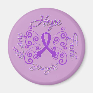 Hoffnungs-Glauben-Liebe-StärkeLupus Magnet