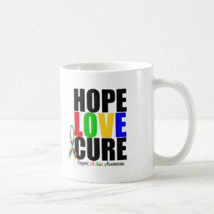 Hoffnungs-Liebe-Glauben-Puzzlespiel-Band-Autismus Kaffeetasse