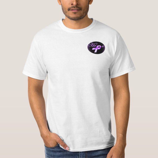 Hoffnungs-lila Band-Bewusstseins-T - Shirt (Vorderseite)