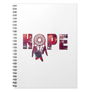 Hoffnungs-Notizbuch-Design Notizblock