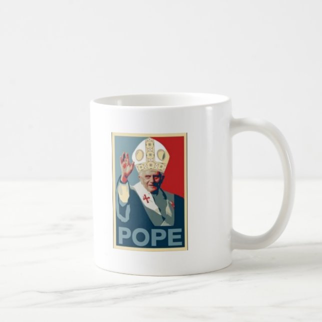 HOFFNUNGS-PAPST KAFFEETASSE (Rechts)