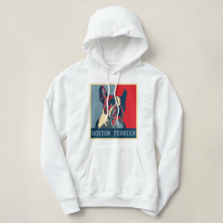 Hoffnungs-Plakat Bostons Terrier Hoodie