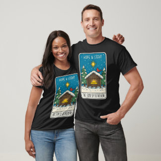 Hoffnungs- und Lichtstern von Bethlehem Krippensze T-Shirt
