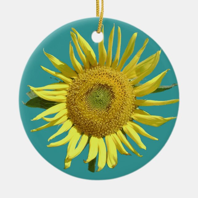 Hoffnungs-Weihnachtsverzierung - rund Keramikornament (Vorne)