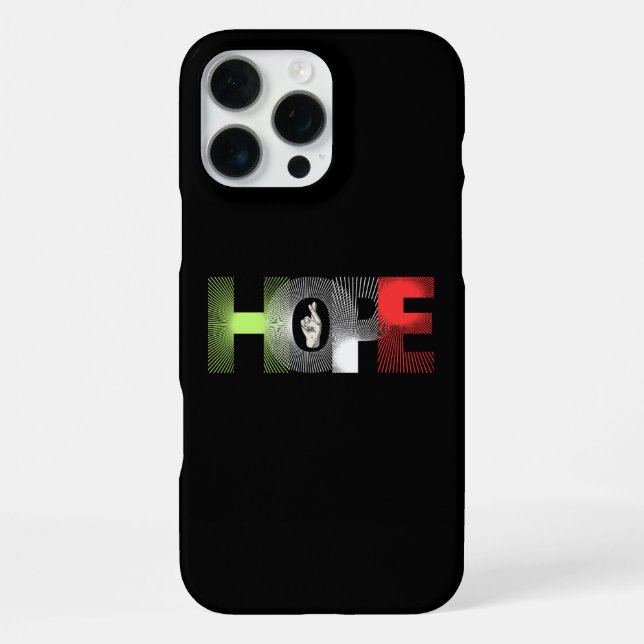 Hoffnungsabdeckung iPhone 16 Pro Max Hülle (Rückseite)