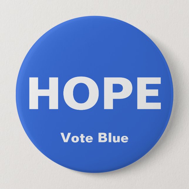 HOFFNUNGSknopf, BLAUE STIMMEN Button (Vorderseite)