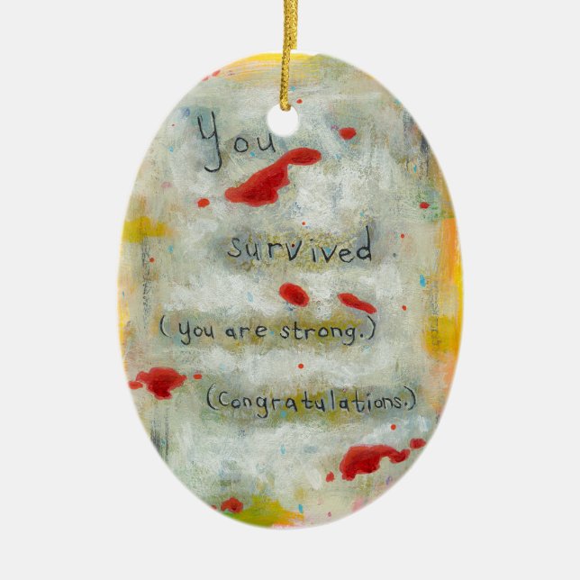 Hoffnungskunst-Traumakrankheit der Keramik Ornament (Vorne)