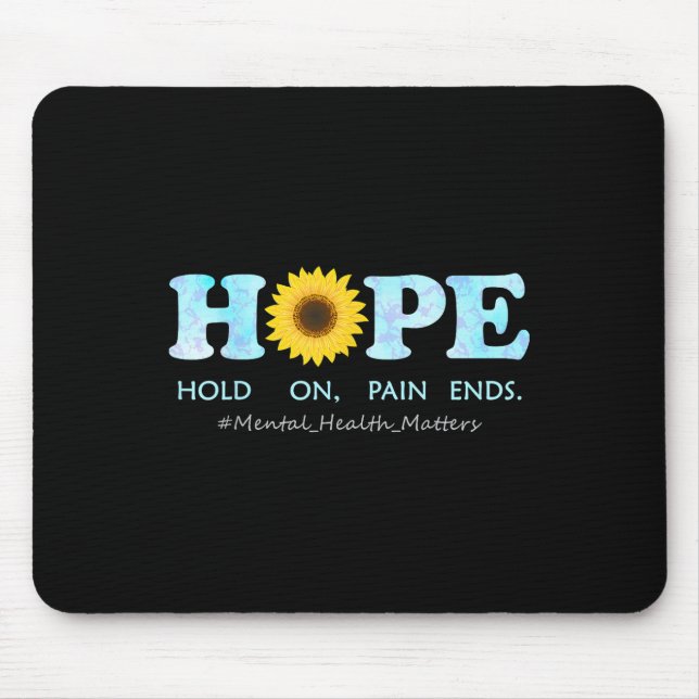 Hoffnungsschimmer, Schmerzen beenden - Depression  Mousepad (Vorne)