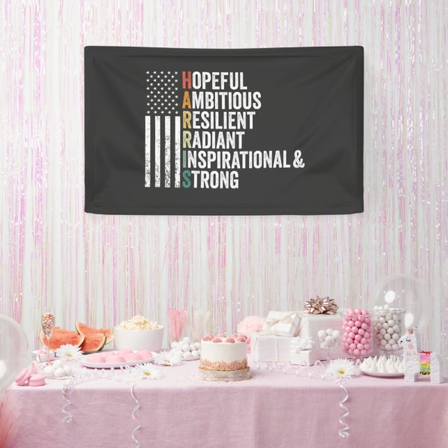 Hoffnungsvoll ambitionierter widerstandsfähiger Ra Banner (Party)