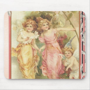 Hoffnungsvoll - Engel u. Blumen Mousepad