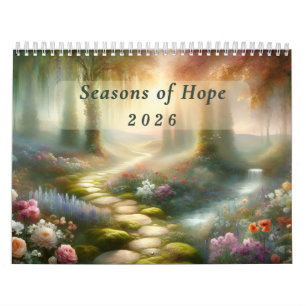 Hoffnungszeiten 2026 Inspirierende Blumenwand Kalender