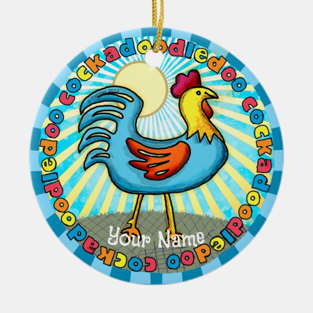 Hofhahn Keramik Ornament (Vorne)