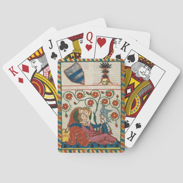 Höfische Liebe-Spielkarten (kundenspezifischer Spielkarten (Rückseite)
