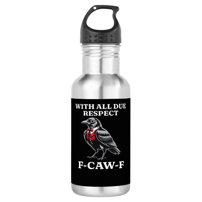 Höfliches F-Caw-F Edelstahlflasche (Vorderseite)