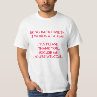 HÖFLICHKEITS-SHIRT T-Shirt