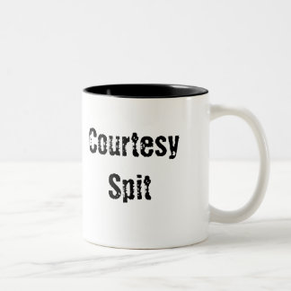 Höflichkeits-Spucken-Kaffee-Tasse Zweifarbige Tasse