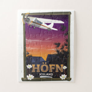 Höfn Island Flugposter