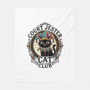 Hofnarr Katze Lustige Katzenliebhaber Design - Hof Fleecedecke