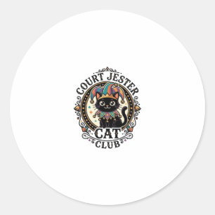 Hofnarr Katze Lustige Katzenliebhaber Design - Hof Runder Aufkleber