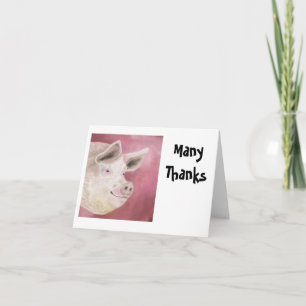 Hog Dankeschön an Notecards Dankeskarte