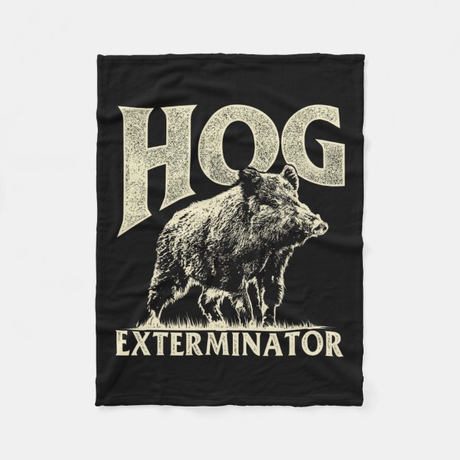 Hog Exterminator - Wildhüter für die Jagd auf Wild Fleecedecke (Vorderseite)