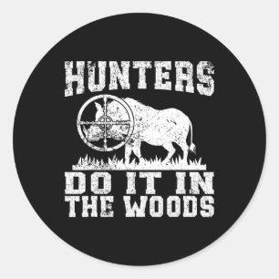 Hog Jagd Wild Hog Boar Wilder Wildschwein Schweins Runder Aufkleber