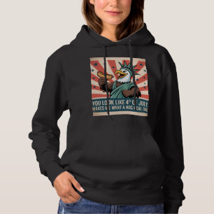 Hog Joke Poster vom 4. Juli Hoodie