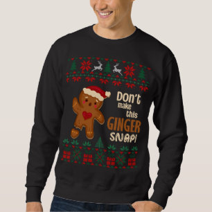 Hog nicht den Nog Eggnog Ugly Xmas Weihnachtsschwe Sweatshirt