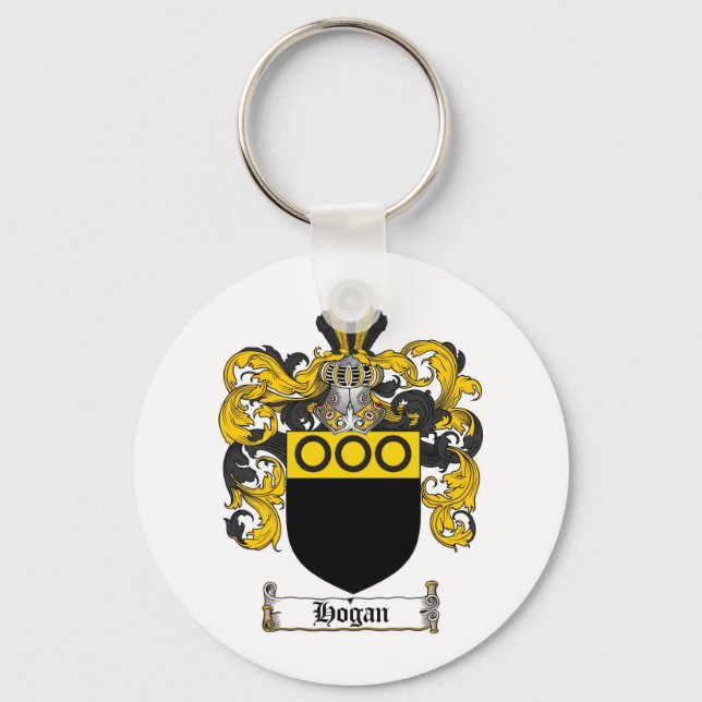 HOGAN-FAMILIENWAPPEN - HAUSHALTSKÜSTE VON WAFFEN SCHLÜSSELANHÄNGER (Vorderseite)