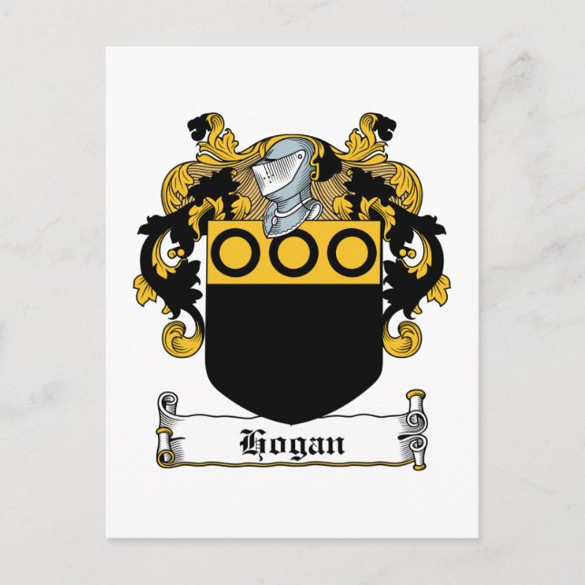 Hogan Familienwappen Postkarte (Vorderseite)