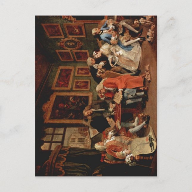 Hogarth, William Marriage ?-la-Mode: Die Ehe  Postkarte (Vorderseite)