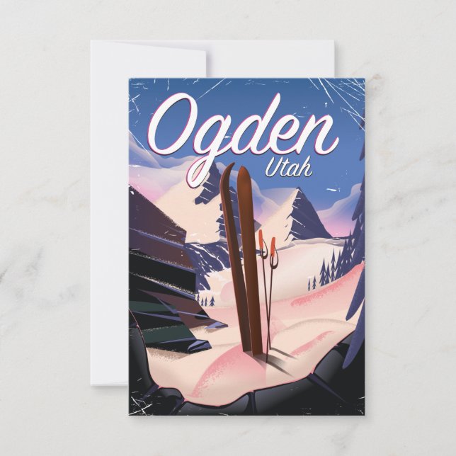 Hogden, Utah Ski Poster (Vorderseite)