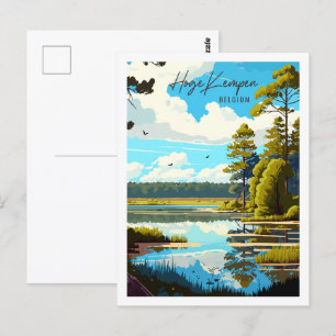 Hoge Kempen Belgien Reiseziel vintage Postkarte