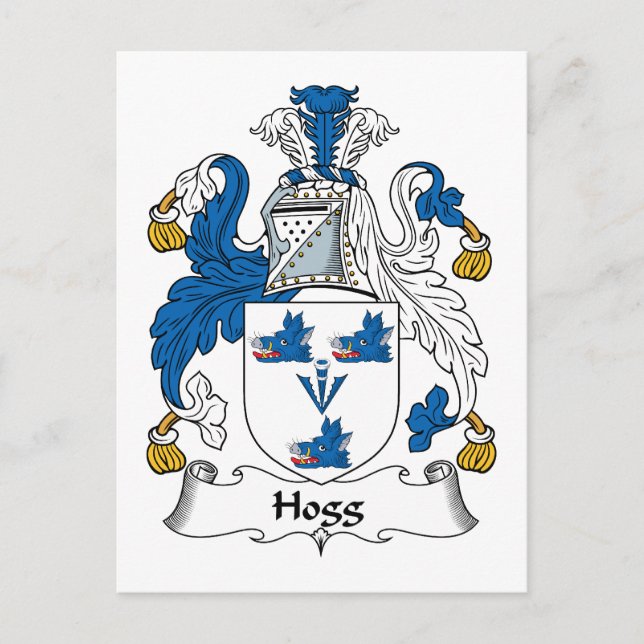 Hogg Familienwappen Postkarte (Vorderseite)