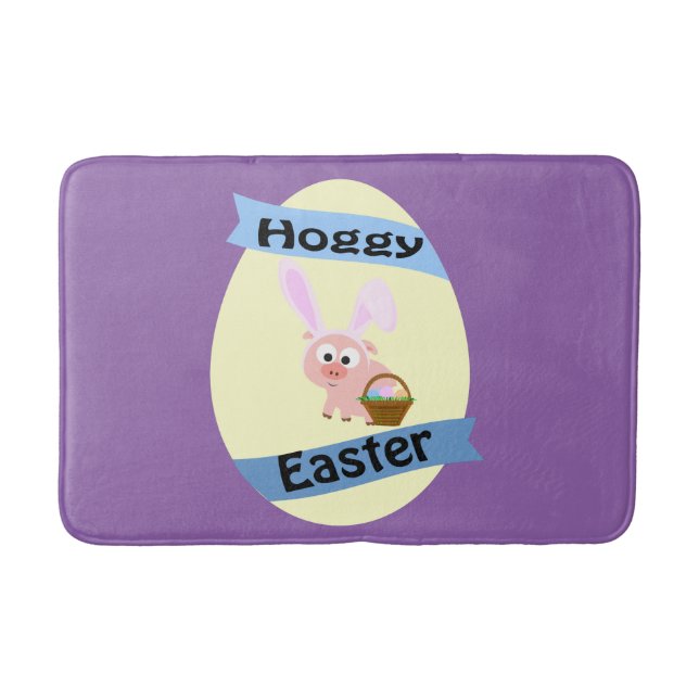 Hoggy Easter Pig Badematte (Vorderseite)