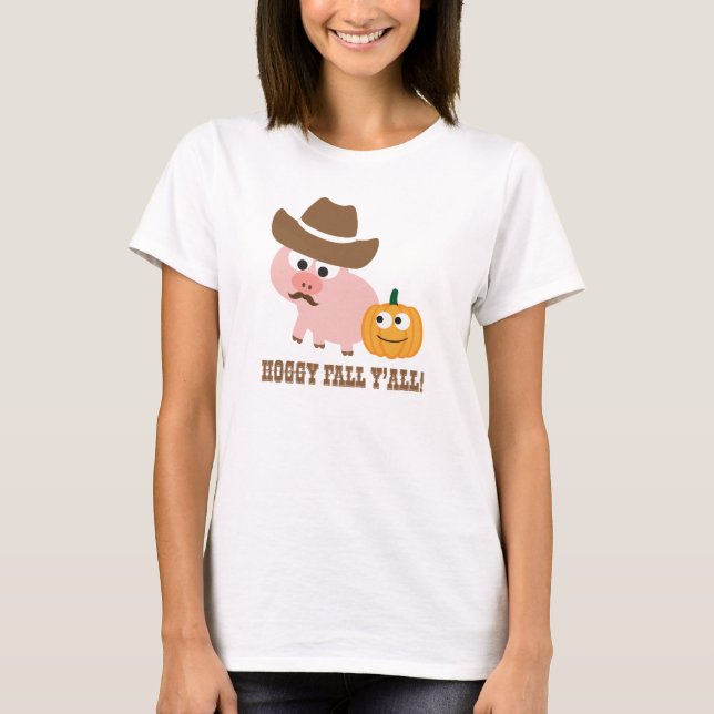 Hoggy Fall Y'all! T-Shirt (Vorderseite)