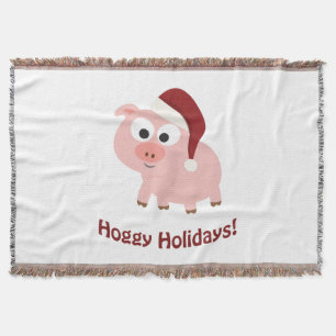 Hoggy Holidays! Santa Pig Decke