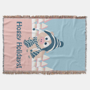 Hoggy Holidays! Winterschwein Decke