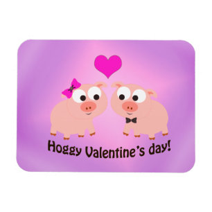 Hoggy Valentine's Day Pig Liebe Magnet