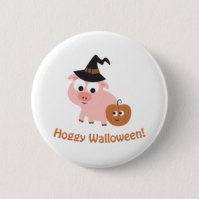 Hoggy Walloween! Button (Vorderseite)