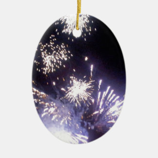 Hogmanay Feuerwerke Keramikornament