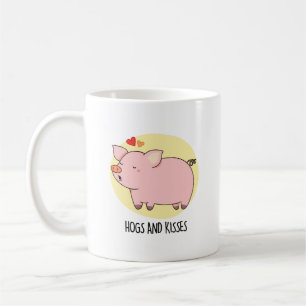 Hogs and Kisses Funny Hog Pig Pub Kaffeetasse