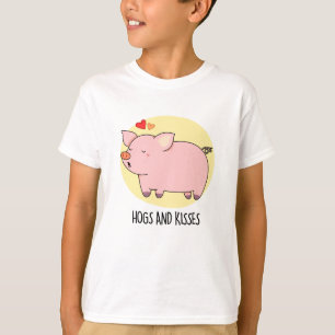 Hogs and Kisses Funny Hog Pig Pub T-Shirt
